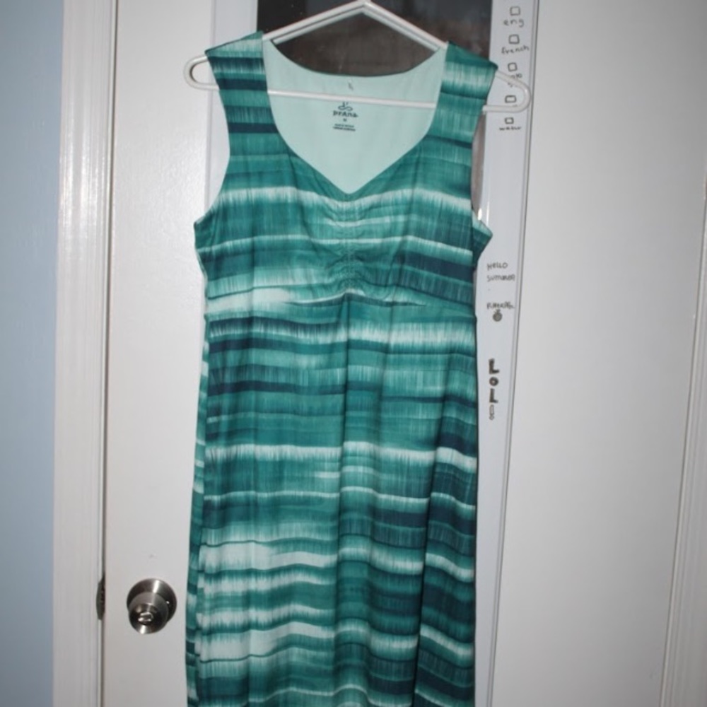 Green Striped Strechy Dress
